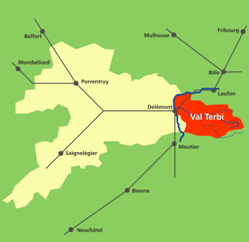 Val Terbi, situation